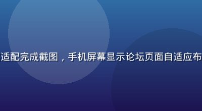 爱情岛论坛移动端适配完成截图，手机屏幕显示论坛页面自适应布局，界面清晰美观
